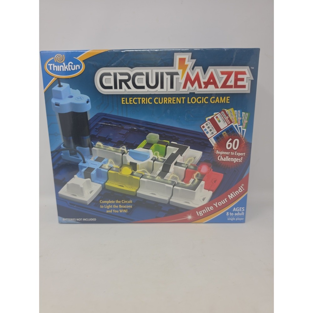 Circuit Maze Electric Current Logic Game STEM by Thinkfun Complete Tested